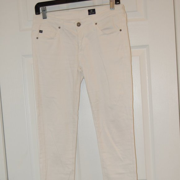 AG ADRIANO GOLDSMIED  Soft White Women's Jeans Size 27R  /Size 4 - Picture 1 of 11